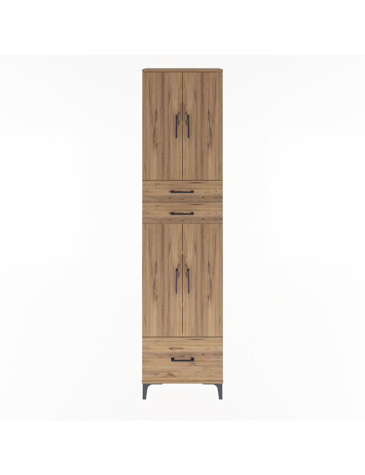 Arges Dolap 5 Raflı 3 Çekmeceli 4 Kapaklı 60x30x243 - S32M009V9A