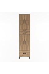 Arges Dolap 5 Raflı 3 Çekmeceli 4 Kapaklı 60x30x243