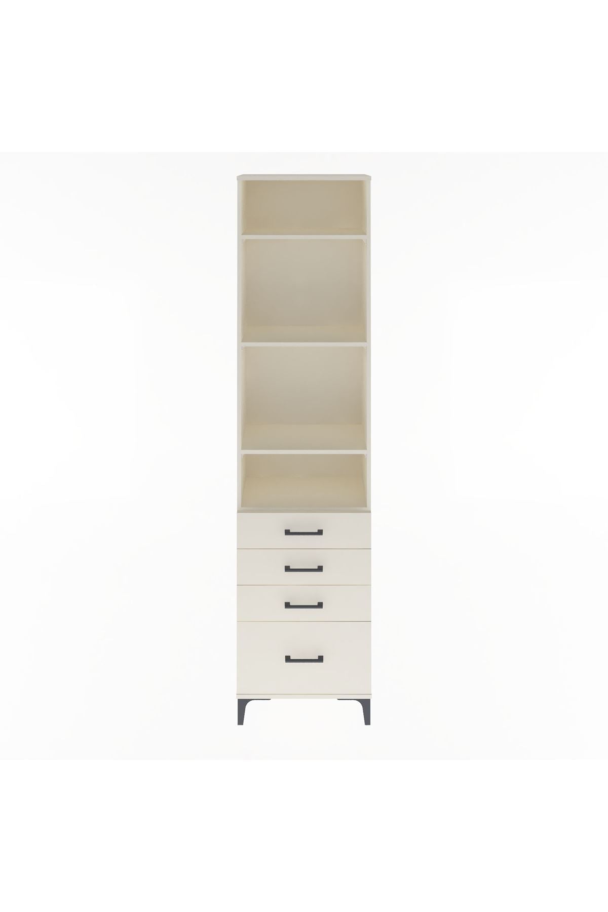 Arges Dolap 4 Raflı 4 Çekmeceli 60x30x243 - S32M010V1A