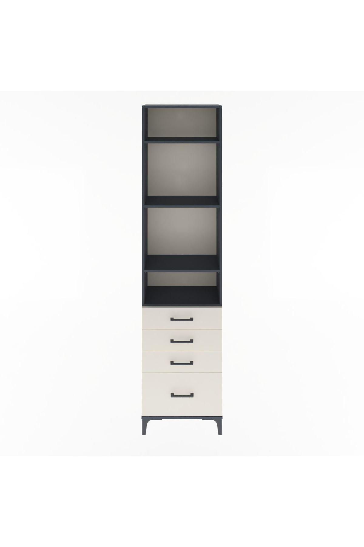Arges Dolap 4 Raflı 4 Çekmeceli 60x30x243 - S32M010V4A