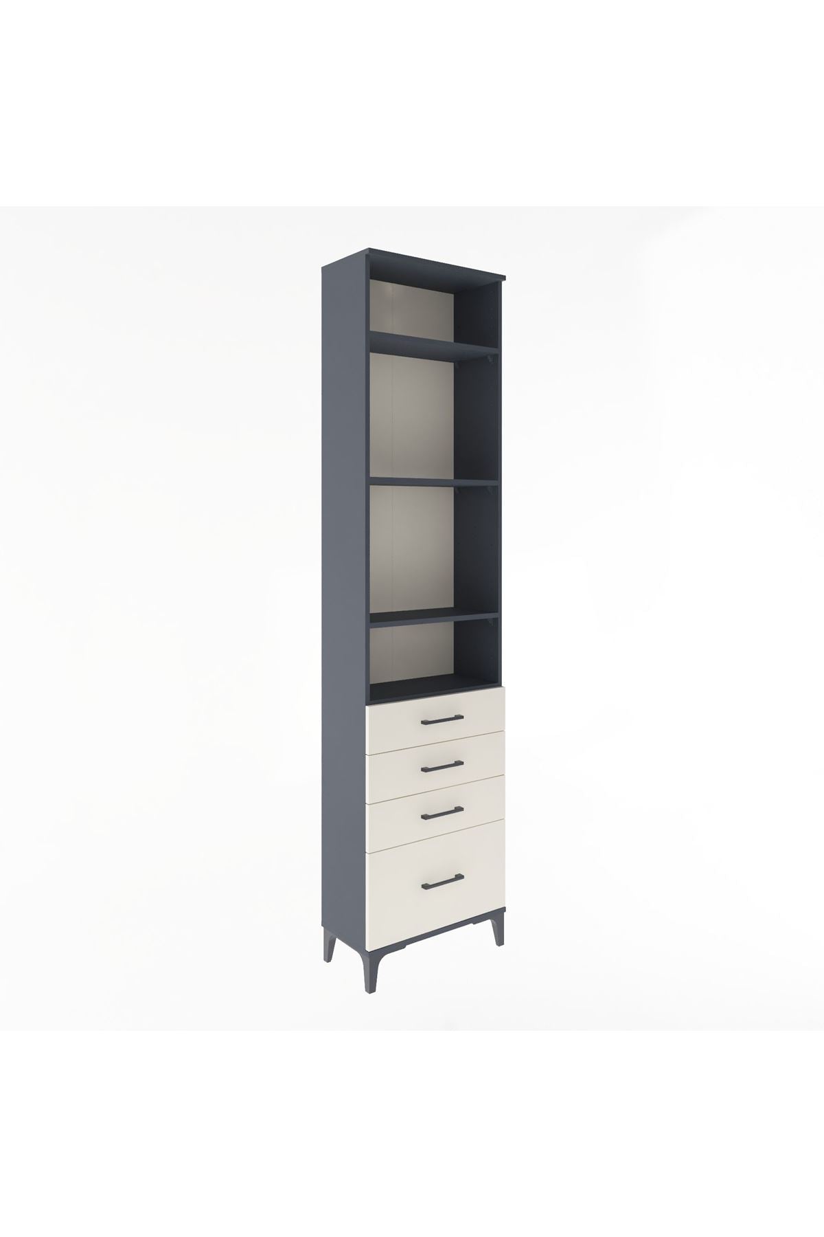 Arges Dolap 4 Raflı 4 Çekmeceli 60x30x243 - S32M010V4A