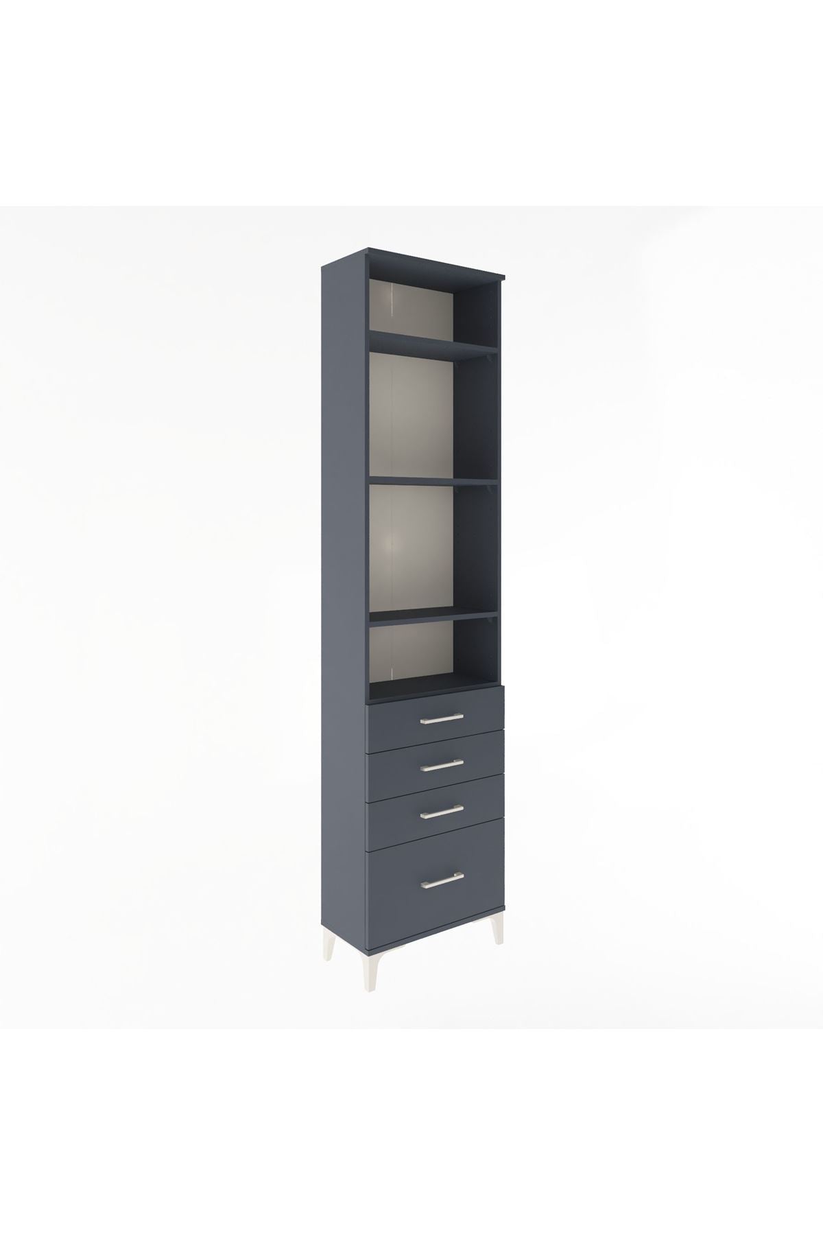Arges Dolap 4 Raflı 4 Çekmeceli 60x30x243 - S32M010V5A