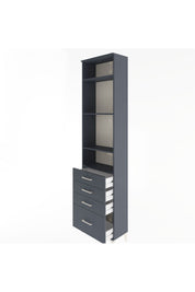 Arges Dolap 4 Raflı 4 Çekmeceli 60x30x243 - S32M010V5A