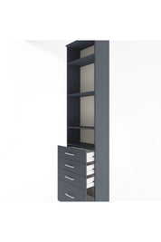 Arges Dolap 4 Raflı 4 Çekmeceli 60x30x243 - S32M010V5A