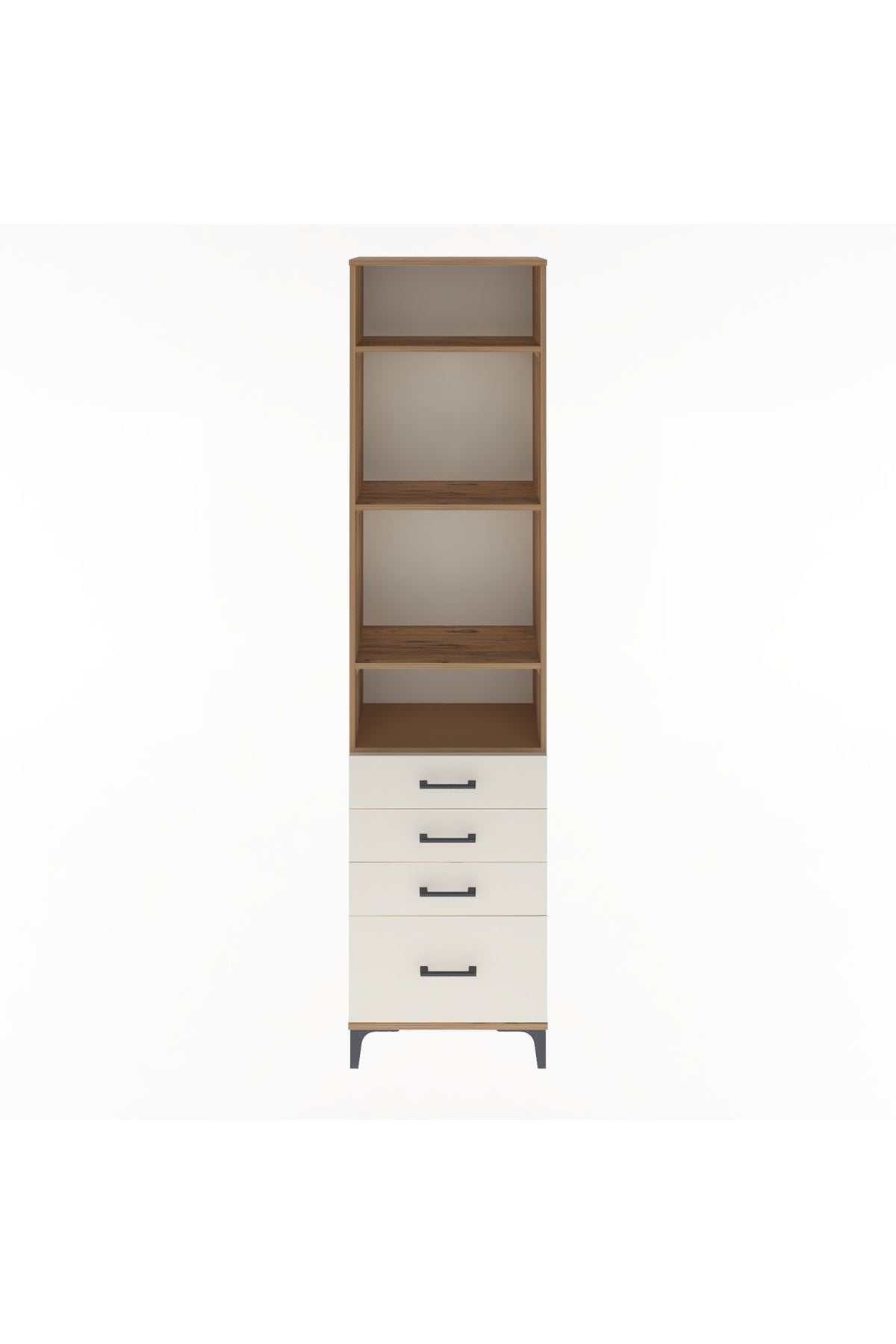 Arges Dolap 4 Raflı 4 Çekmeceli 60x30x243 - S32M010V7A