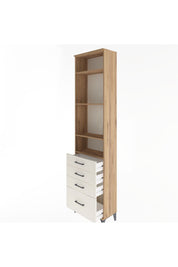Arges Dolap 4 Raflı 4 Çekmeceli 60x30x243 - S32M010V7A