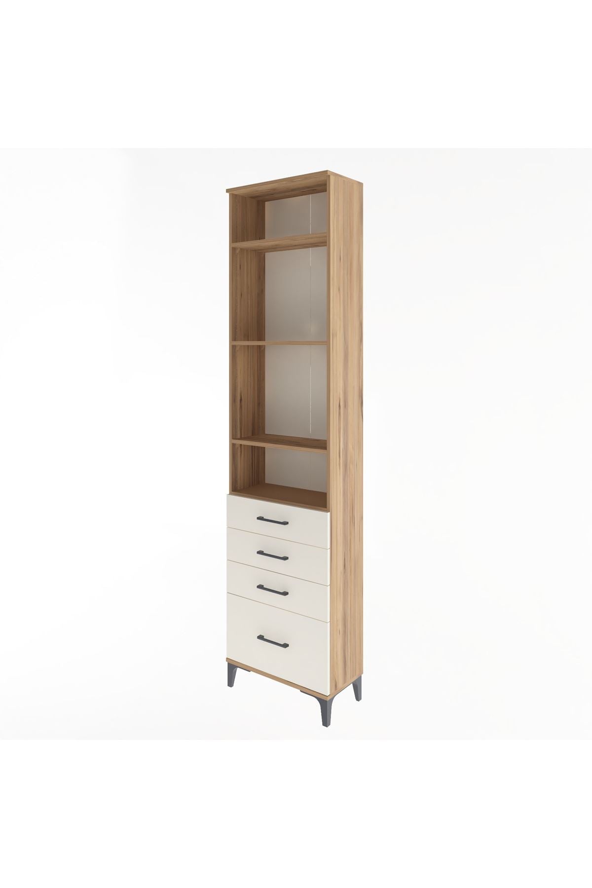 Arges Dolap 4 Raflı 4 Çekmeceli 60x30x243 - S32M010V7A