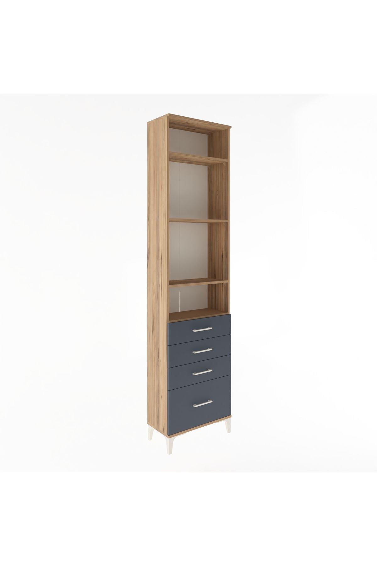 Arges Dolap 4 Raflı 4 Çekmeceli 60x30x243 - S32M010V8A