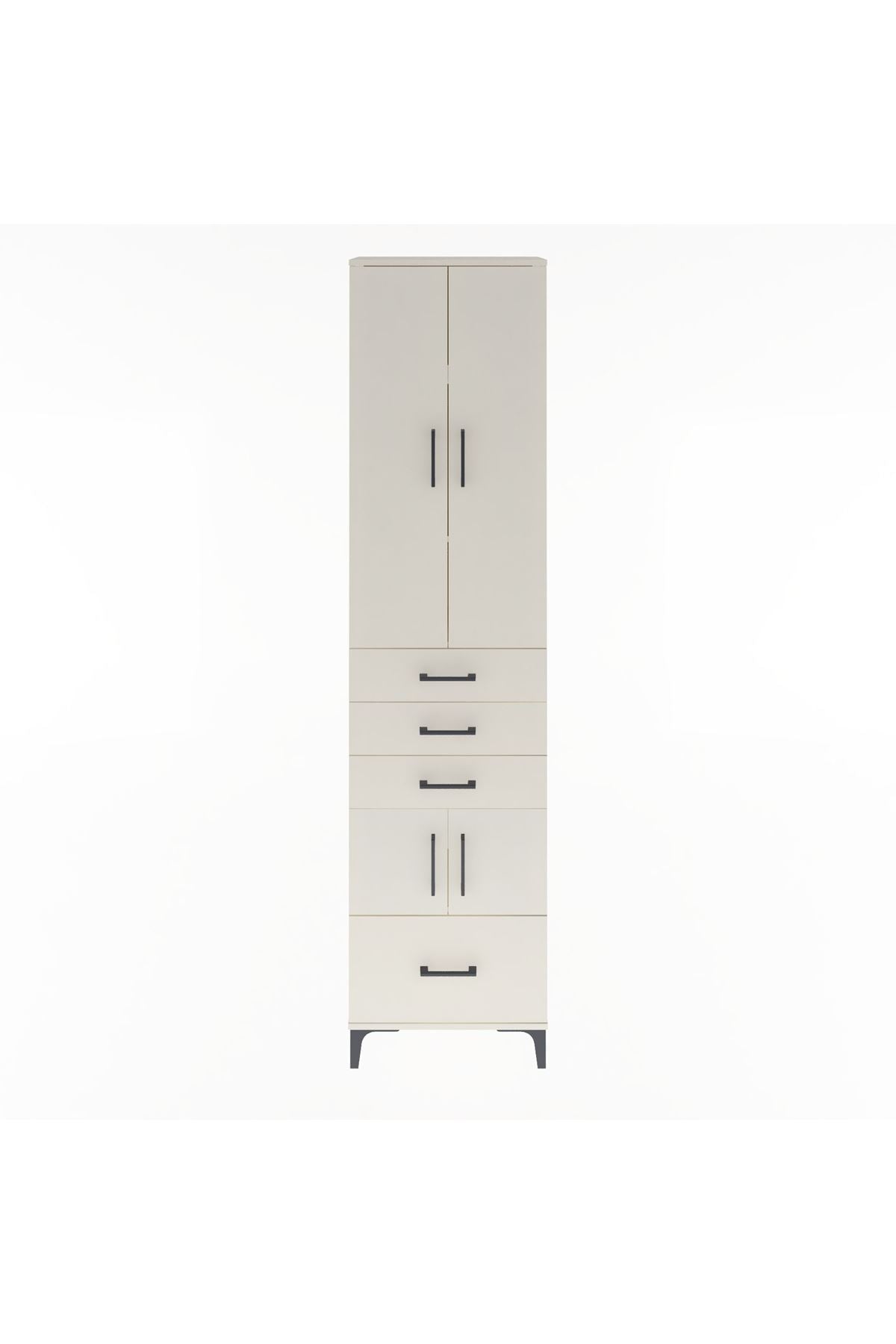 Arges Dolap 4 Raflı 4 Çekmeceli 4 Kapaklı 60x30x243 - S32M011V1A