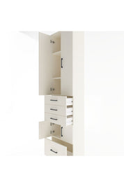 Arges Dolap 4 Raflı 4 Çekmeceli 4 Kapaklı 60x30x243 - S32M011V1A