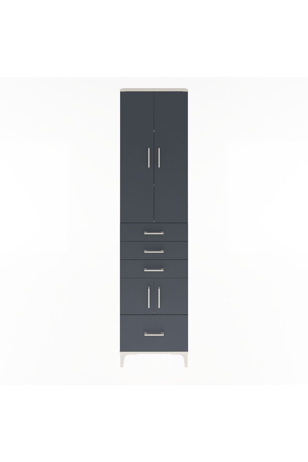 Arges Dolap 4 Raflı 4 Çekmeceli 4 Kapaklı 60x30x243 - S32M011V2A