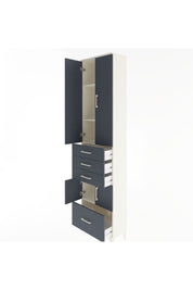 Arges Dolap 4 Raflı 4 Çekmeceli 4 Kapaklı 60x30x243 - S32M011V2A