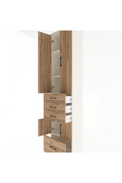 Arges Dolap 4 Raflı 4 Çekmeceli 4 Kapaklı 60x30x243 - S32M011V3A