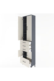 Arges Dolap 4 Raflı 4 Çekmeceli 4 Kapaklı 60x30x243 - S32M011V4A