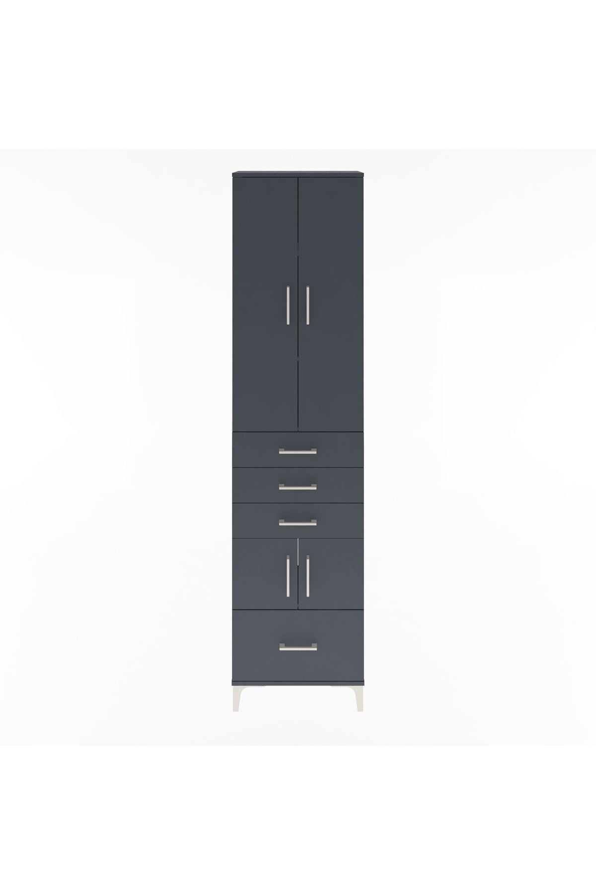 Arges Dolap 4 Raflı 4 Çekmeceli 4 Kapaklı 60x30x243 - S32M011V5A