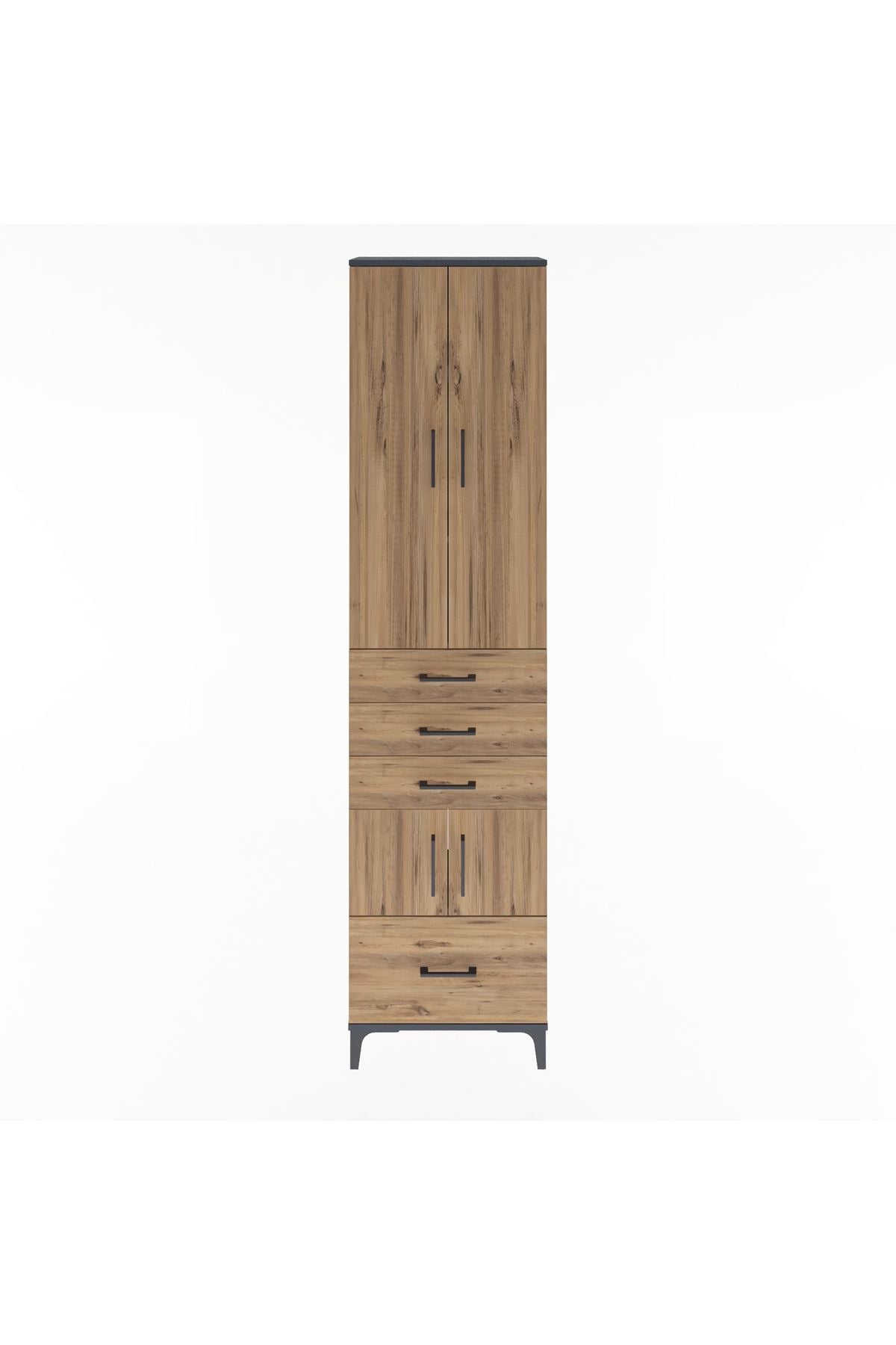 Arges Dolap 4 Raflı 4 Çekmeceli 4 Kapaklı 60x30x243 - S32M011V6A