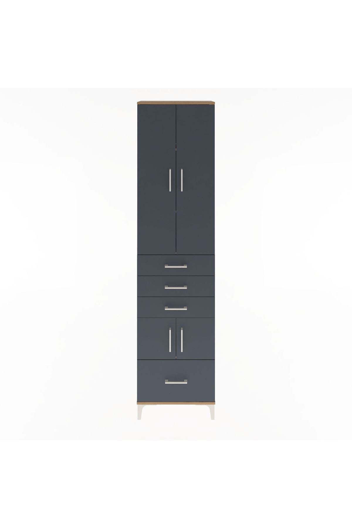 Arges Dolap 4 Raflı 4 Çekmeceli 4 Kapaklı 60x30x243 - S32M011V8A