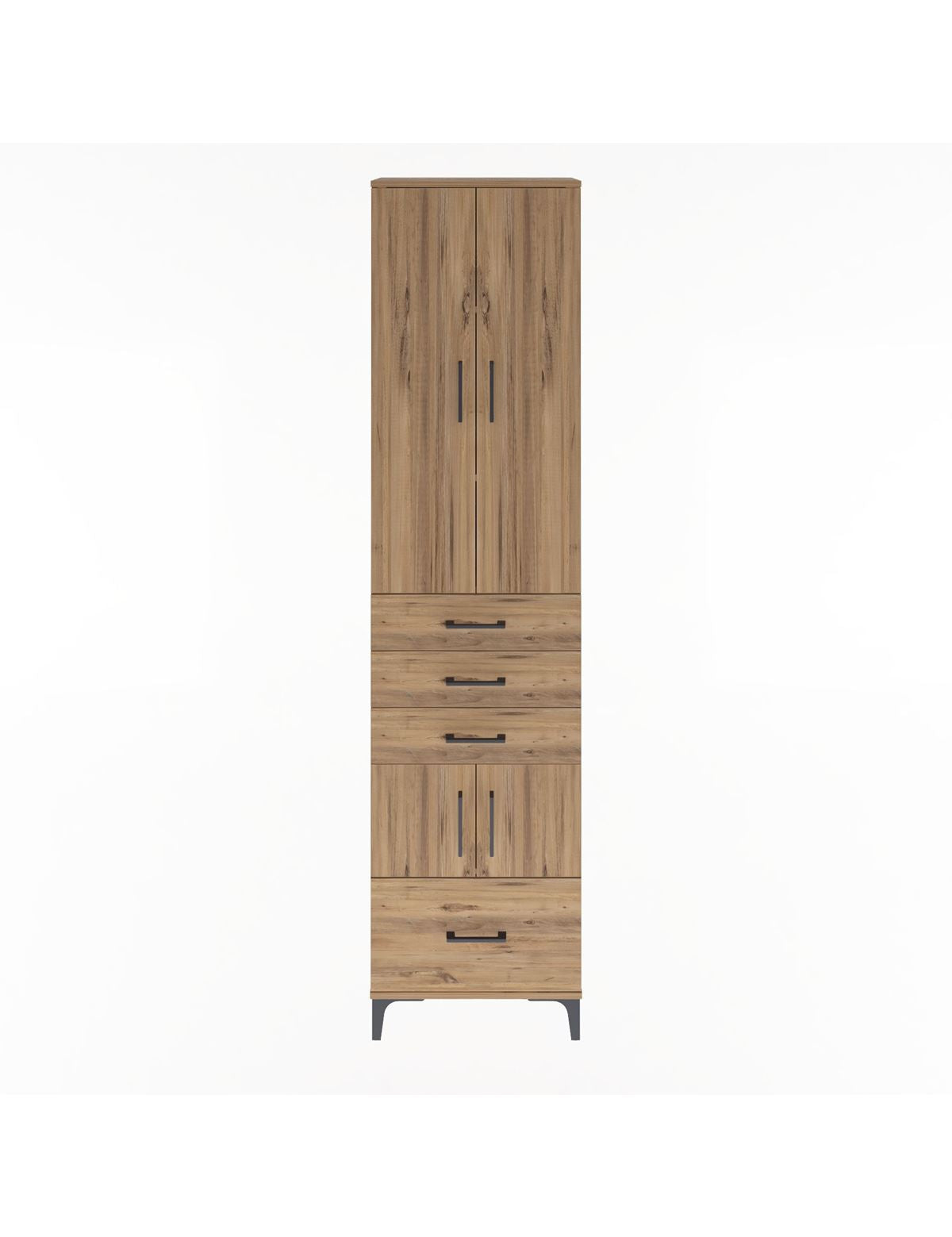 Arges Dolap 4 Raflı 4 Çekmeceli 4 Kapaklı 60x30x243 - S32M011V9A