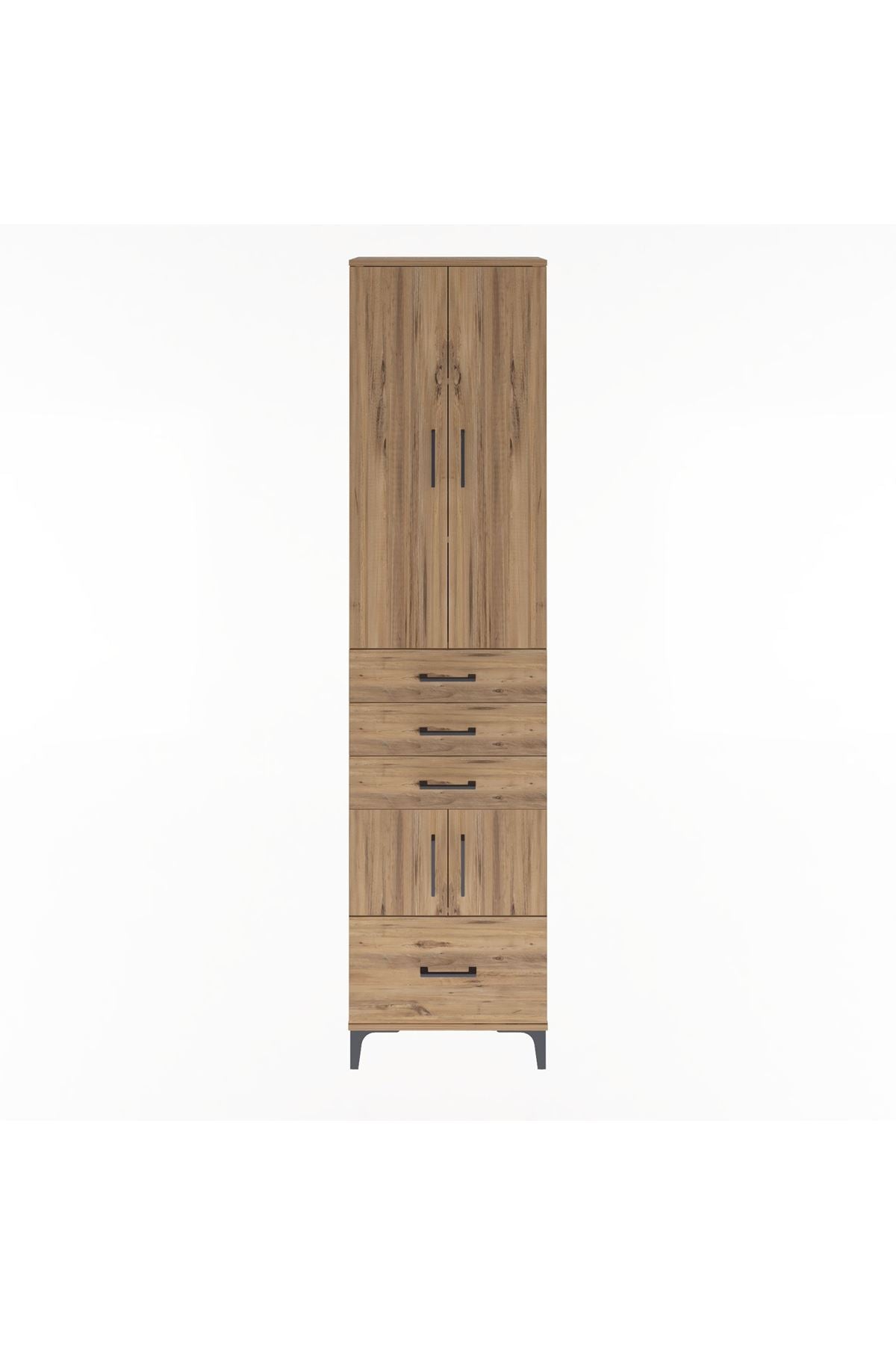Arges Dolap 4 Raflı 4 Çekmeceli 4 Kapaklı 60x30x243 - S32M011V9A