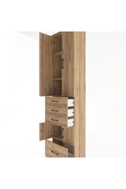 Arges Dolap 4 Raflı 4 Çekmeceli 4 Kapaklı 60x30x243 - S32M011V9A