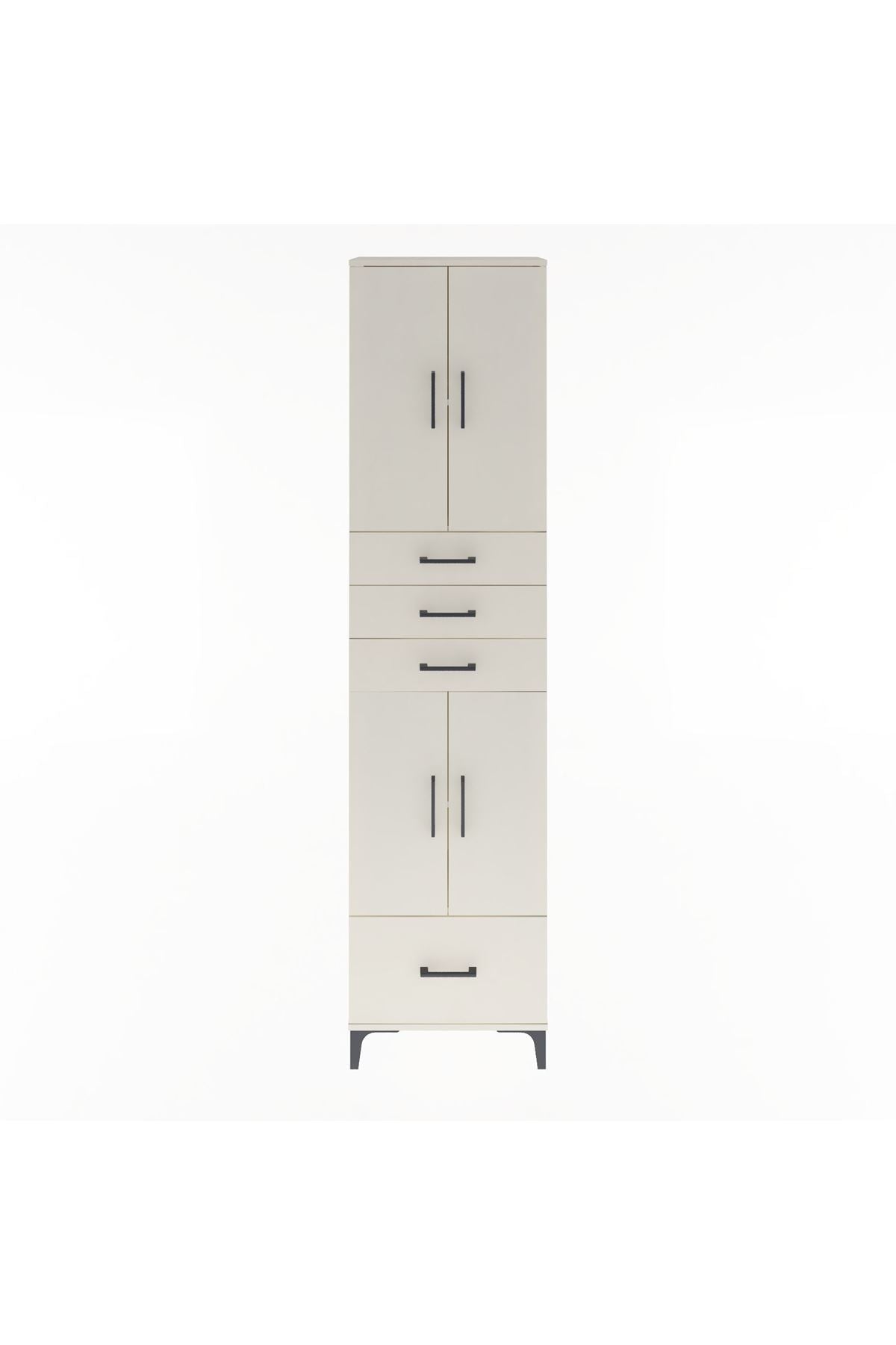 Arges Dolap 4 Raflı 4 Çekmeceli 4 Kapaklı 60x30x243 - S32M012V1A
