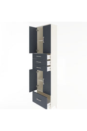 Arges Dolap 4 Raflı 4 Çekmeceli 4 Kapaklı 60x30x243 - S32M012V2A