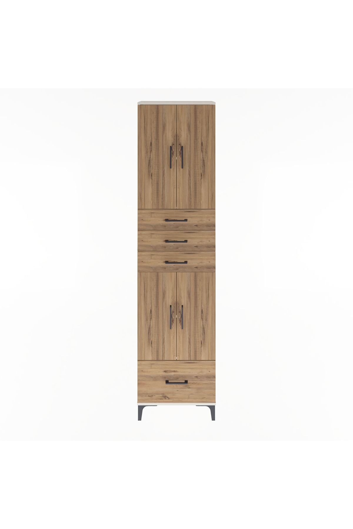 Arges Dolap 4 Raflı 4 Çekmeceli 4 Kapaklı 60x30x243 - S32M012V3A