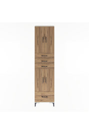 Arges Dolap 4 Raflı 4 Çekmeceli 4 Kapaklı 60x30x243 - S32M012V3A