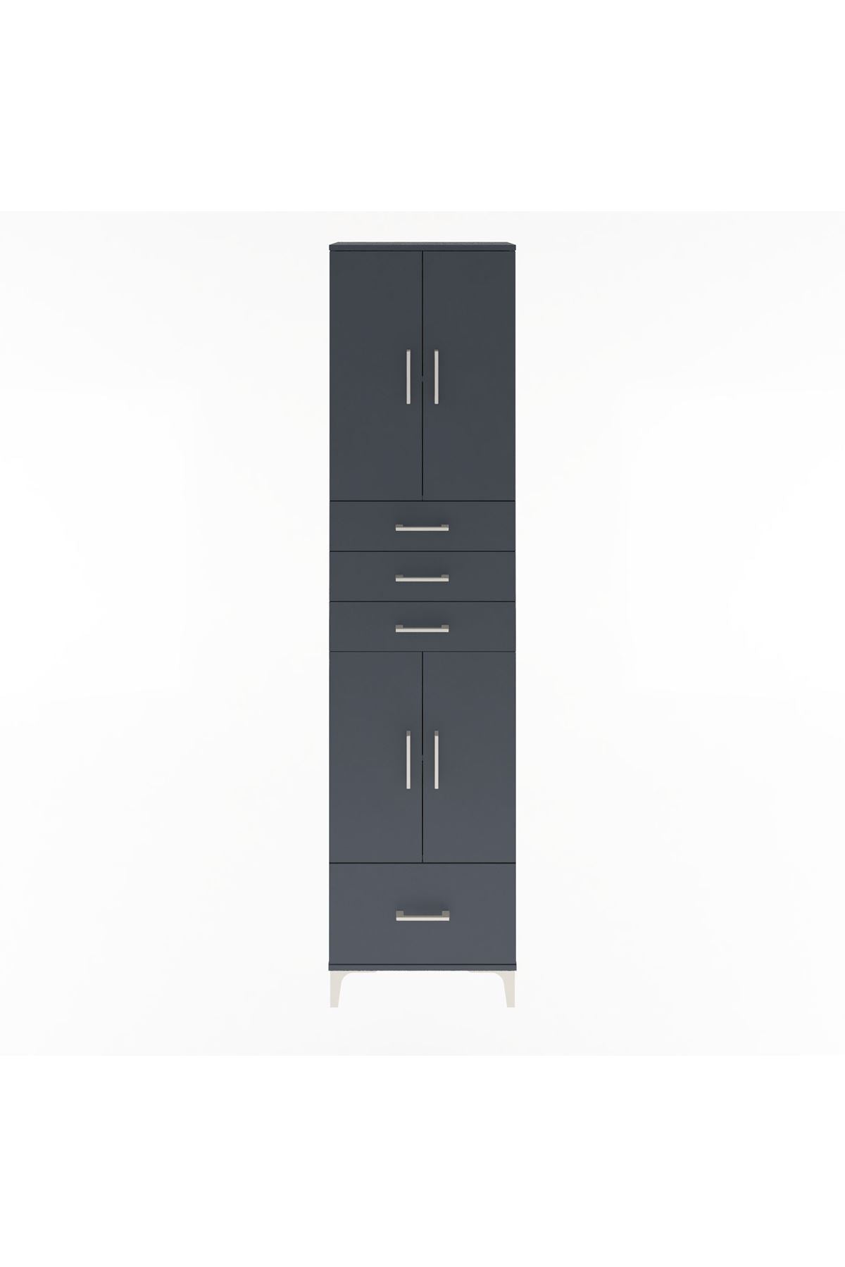 Arges Dolap 4 Raflı 4 Çekmeceli 4 Kapaklı 60x30x243 - S32M012V5A