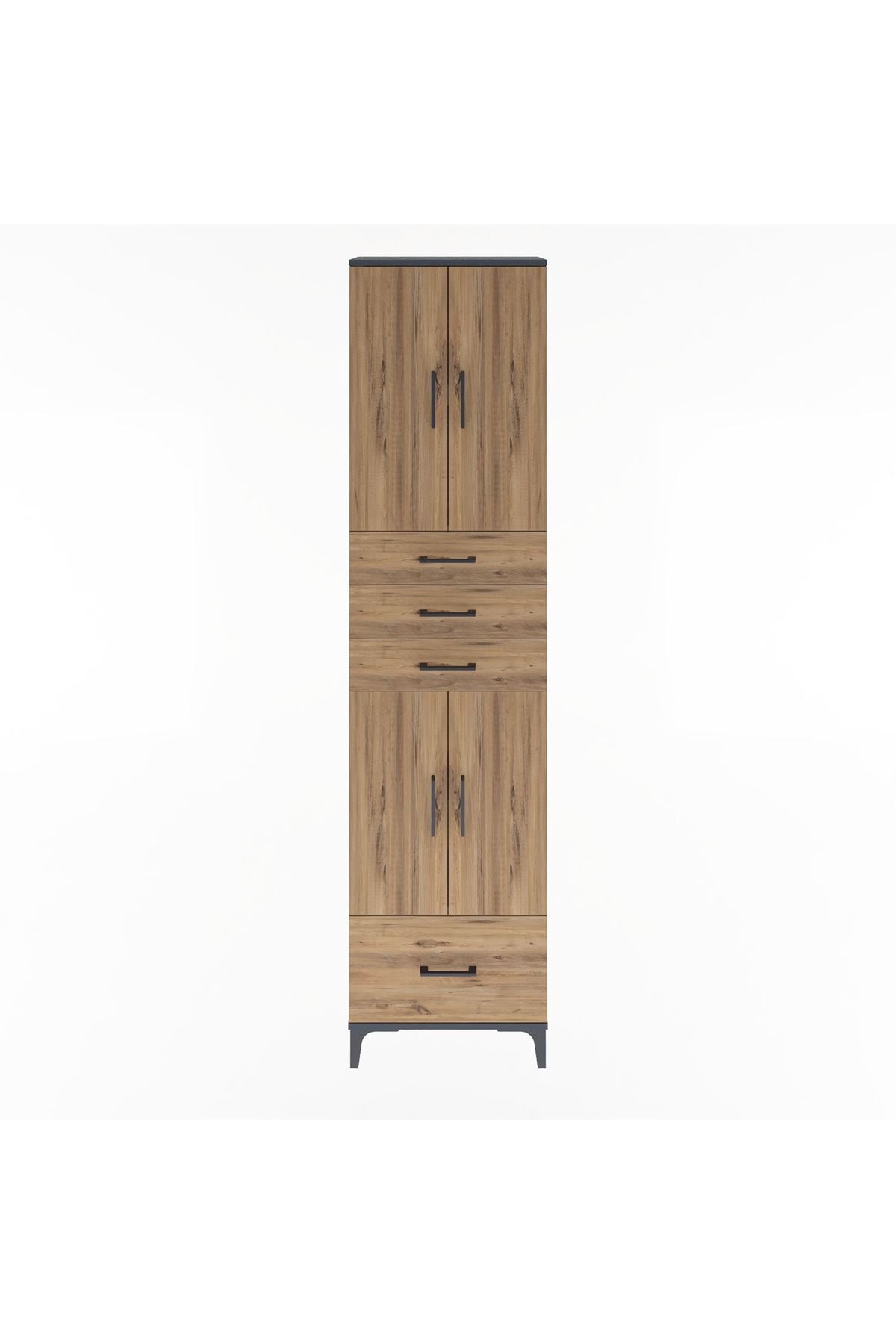 Arges Dolap 4 Raflı 4 Çekmeceli 4 Kapaklı 60x30x243 - S32M012V6A