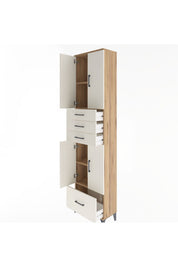 Arges Dolap 4 Raflı 4 Çekmeceli 4 Kapaklı 60x30x243 - S32M012V7A