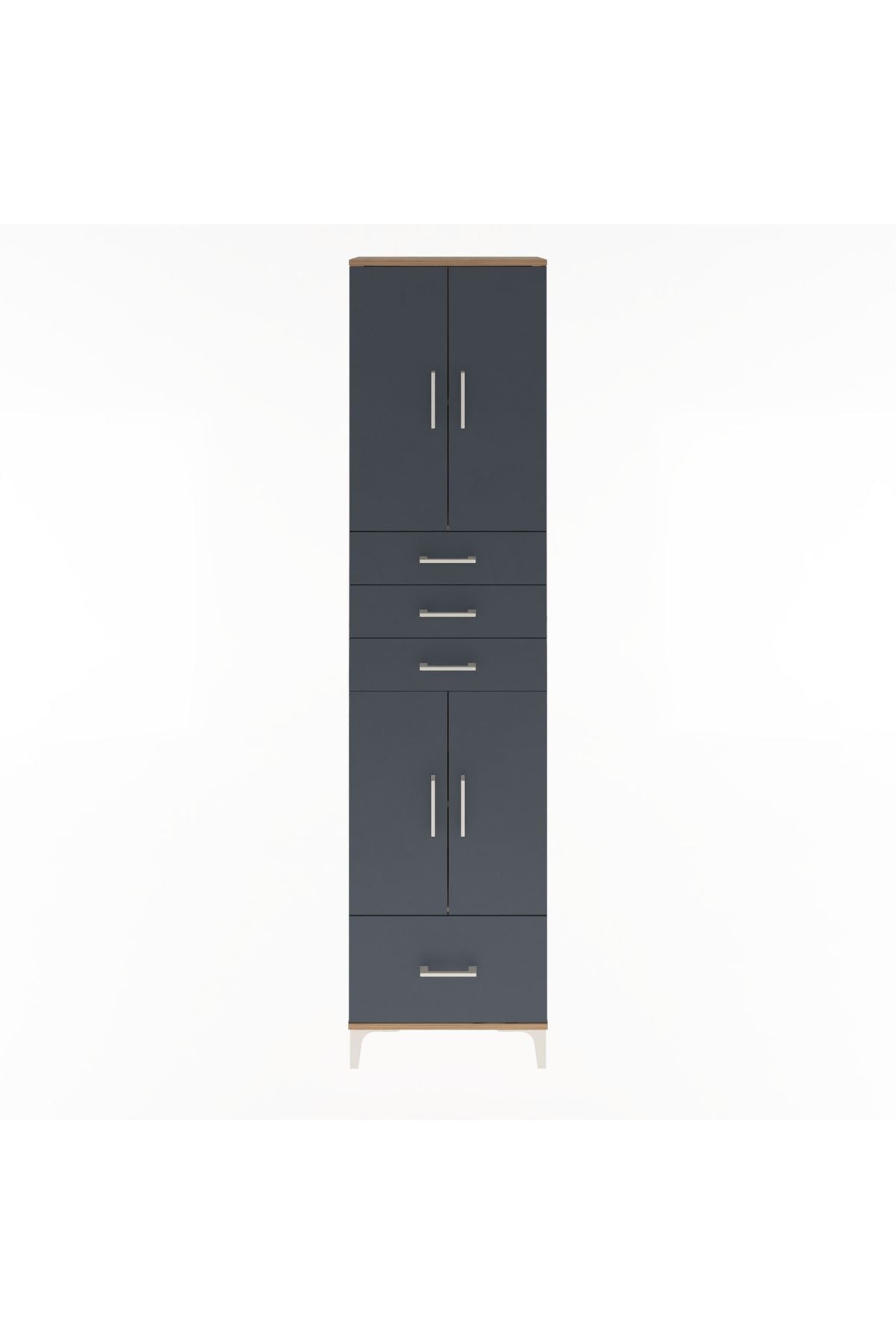 Arges Dolap 4 Raflı 4 Çekmeceli 4 Kapaklı 60x30x243 - S32M012V8A