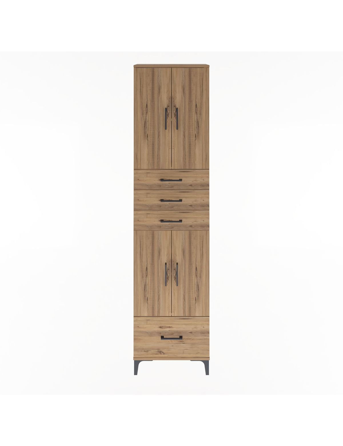 Arges Dolap 4 Raflı 4 Çekmeceli 4 Kapaklı 60x30x243 - S32M012V9A
