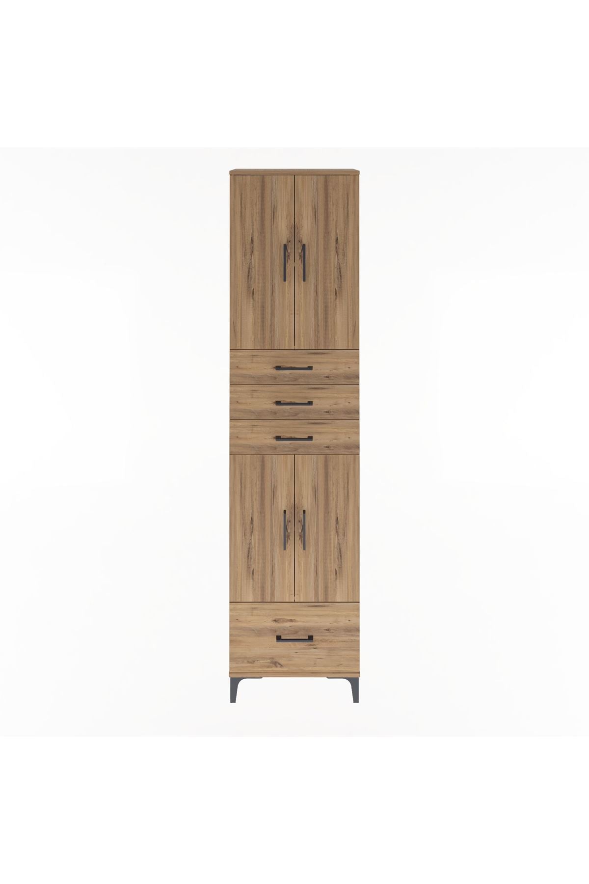 Arges Dolap 4 Raflı 4 Çekmeceli 4 Kapaklı 60x30x243 - S32M012V9A