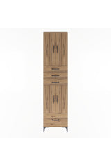 Arges Dolap 4 Raflı 4 Çekmeceli 4 Kapaklı 60x30x243
