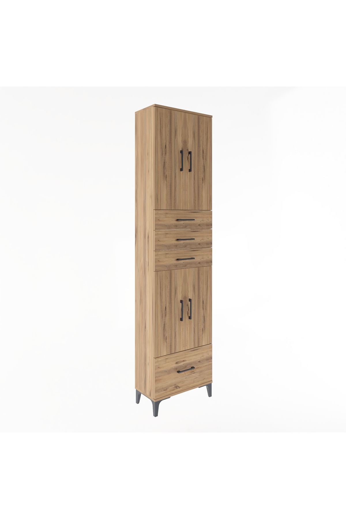 Arges Dolap 4 Raflı 4 Çekmeceli 4 Kapaklı 60x30x243 - S32M012V9A