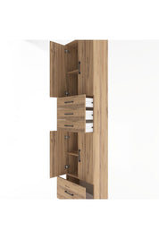Arges Dolap 4 Raflı 4 Çekmeceli 4 Kapaklı 60x30x243 - S32M012V9A