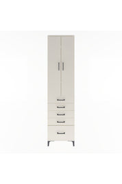 Arges Dolap 4 Raflı 5 Çekmeceli 2 Kapaklı 60x30x243 - S32M013V1A