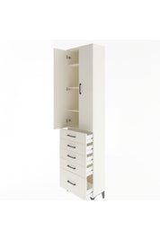 Arges Dolap 4 Raflı 5 Çekmeceli 2 Kapaklı 60x30x243 - S32M013V1A
