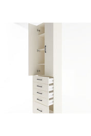 Arges Dolap 4 Raflı 5 Çekmeceli 2 Kapaklı 60x30x243 - S32M013V1A