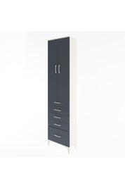 Arges Dolap 4 Raflı 5 Çekmeceli 2 Kapaklı 60x30x243 - S32M013V2A
