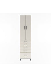 Arges Dolap 4 Raflı 5 Çekmeceli 2 Kapaklı 60x30x243 - S32M013V4A