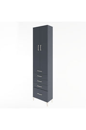 Arges Dolap 4 Raflı 5 Çekmeceli 2 Kapaklı 60x30x243 - S32M013V5A