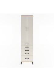 Arges Dolap 4 Raflı 5 Çekmeceli 2 Kapaklı 60x30x243 - S32M013V7A