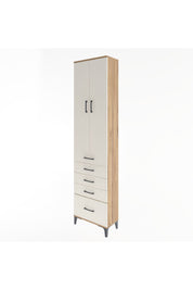 Arges Dolap 4 Raflı 5 Çekmeceli 2 Kapaklı 60x30x243 - S32M013V7A