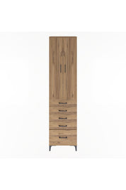 Arges Dolap 4 Raflı 5 Çekmeceli 2 Kapaklı 60x30x243 - S32M013V9A