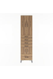 Arges Dolap 4 Raflı 5 Çekmeceli 4 Kapaklı 60x30x243 - S32M014V3A