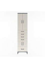 Arges Dolap 4 Raflı 5 Çekmeceli 4 Kapaklı 60x30x243 - S32M014V4A