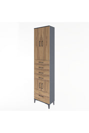 Arges Dolap 4 Raflı 5 Çekmeceli 4 Kapaklı 60x30x243 - S32M014V6A