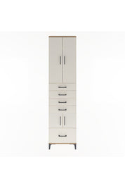 Arges Dolap 4 Raflı 5 Çekmeceli 4 Kapaklı 60x30x243 - S32M014V7A